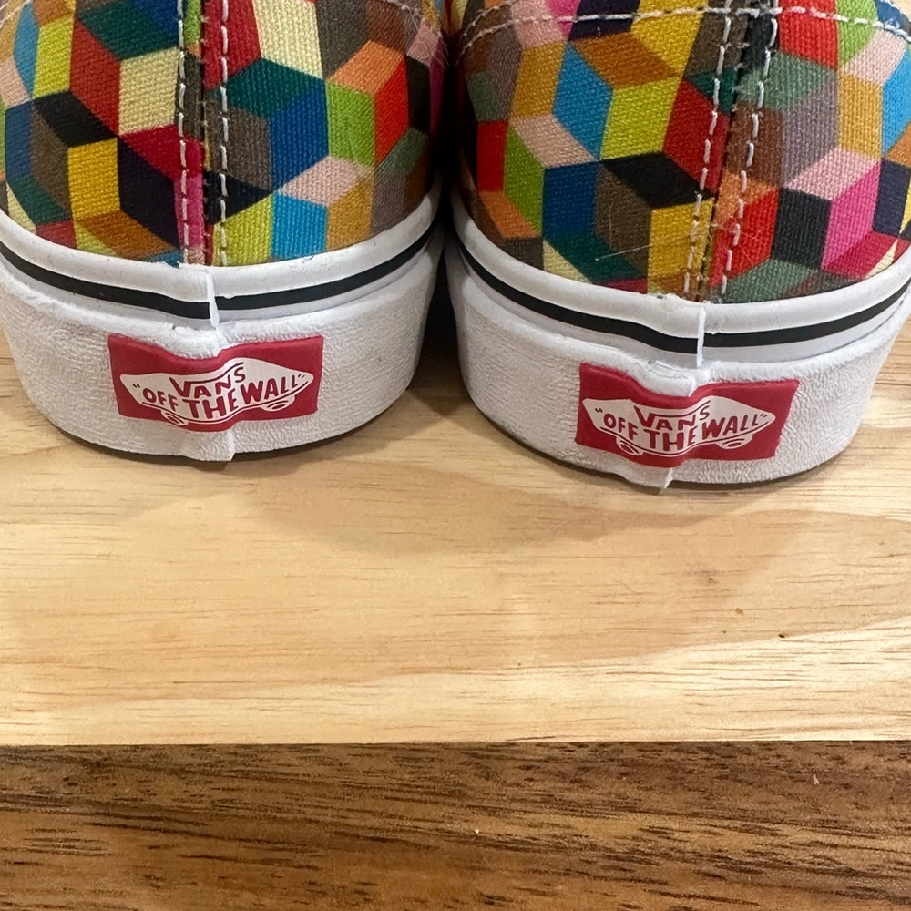 Vans Women’s Multicolor Geometric Pattern Sneakers - image 4